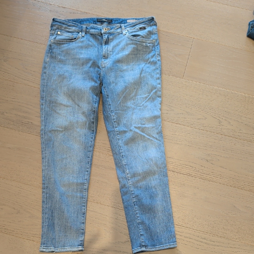 Mavi Women's Boyfriend Jeans - Light Blue